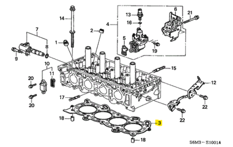 Gasket, Cylinder Head - Acura (12251-PRB-A01)